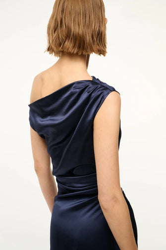 Phare Silk Dress Navy