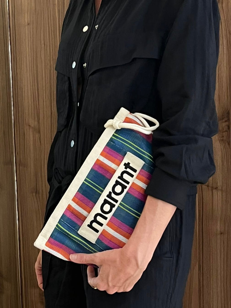 Powden Pouch Navy Orange