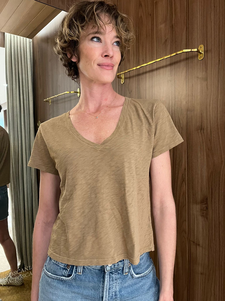 Elisha Originals V Neck Tee Wood