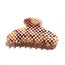 Grande Claw Clip Gingerbread Checkers
