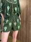 Heart Tapestry Embroidered Shorts