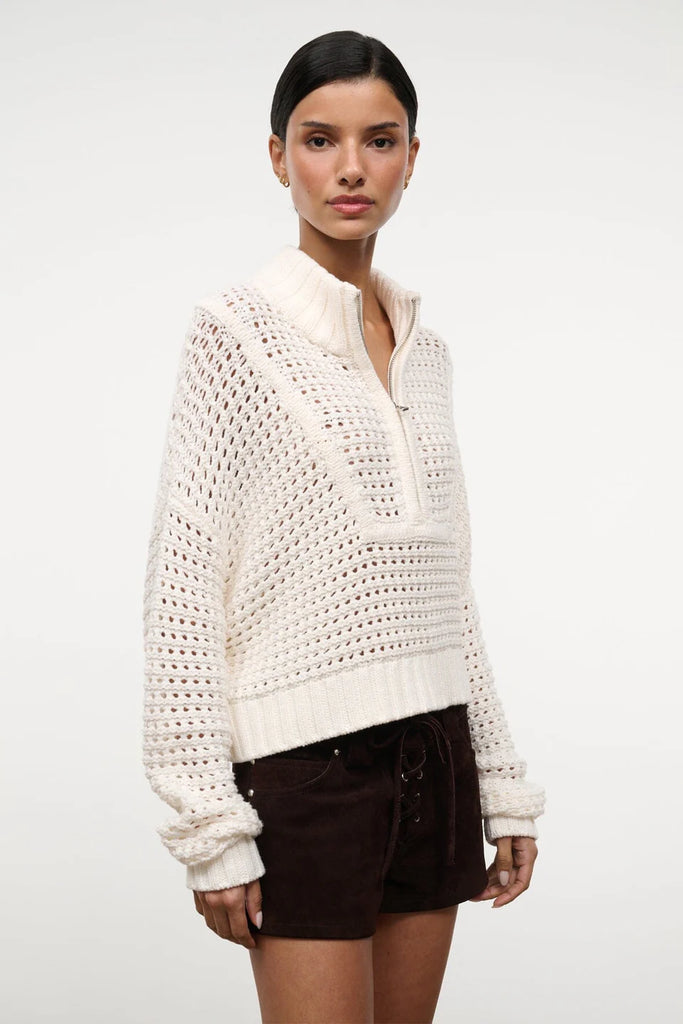 Cropped Hampton Sweater Ivory