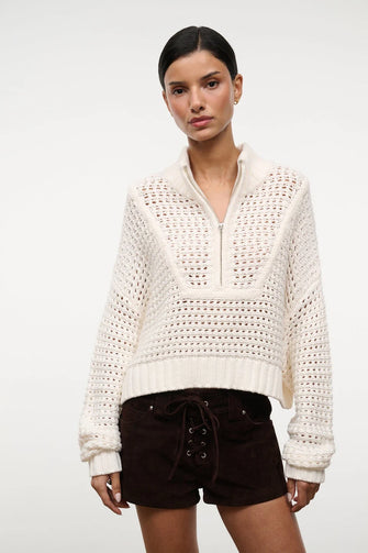 Cropped Hampton Sweater Ivory