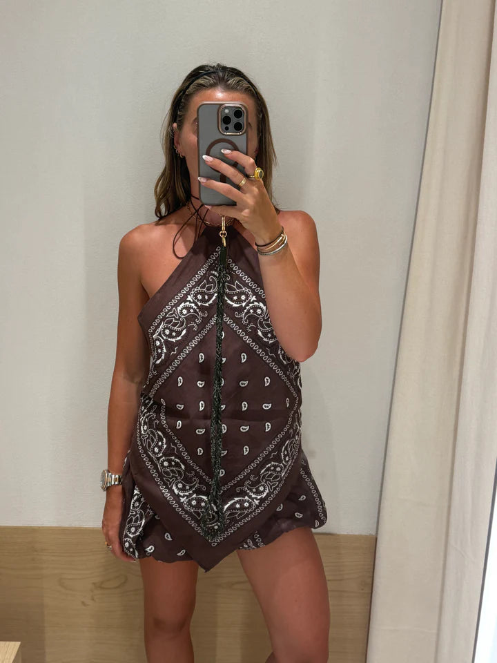 Bandana Puff Short Chocolate