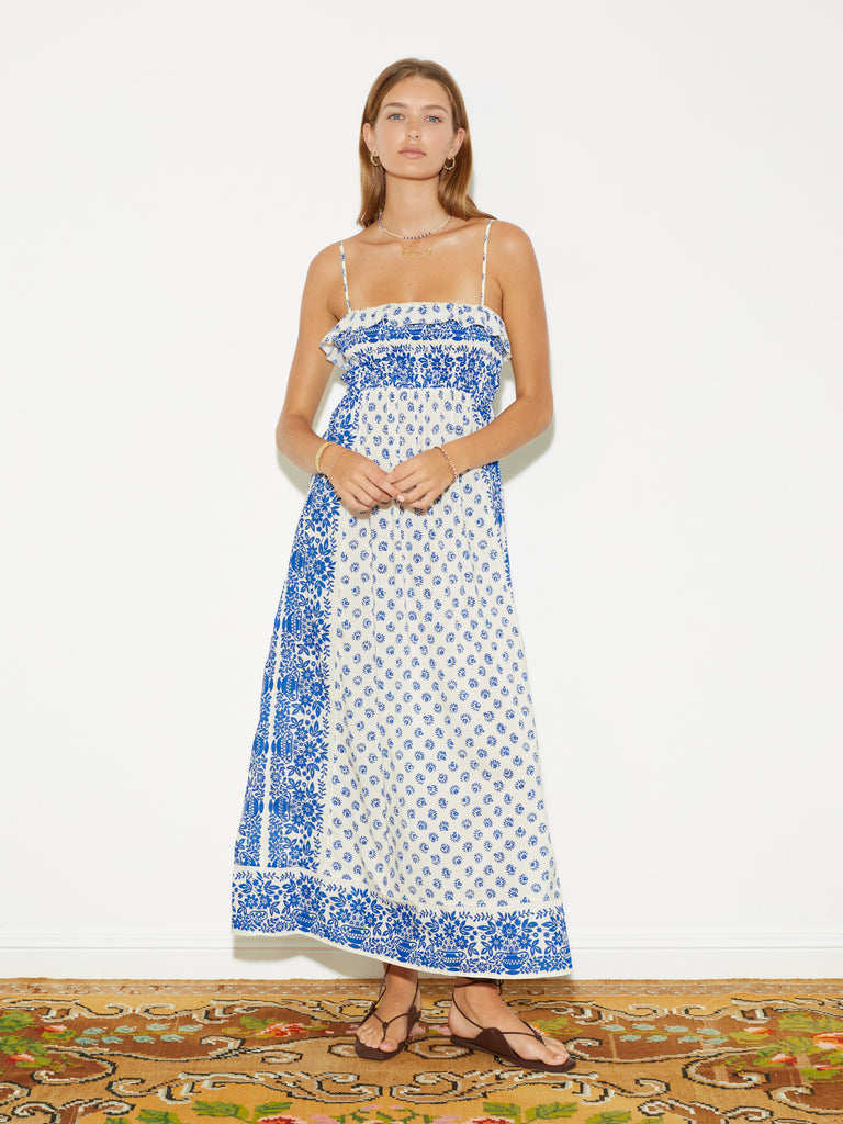 Petale Shirred Bodice Maxi Dress