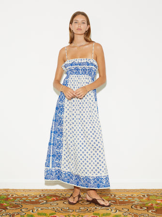 Petale Shirred Bodice Maxi Dress