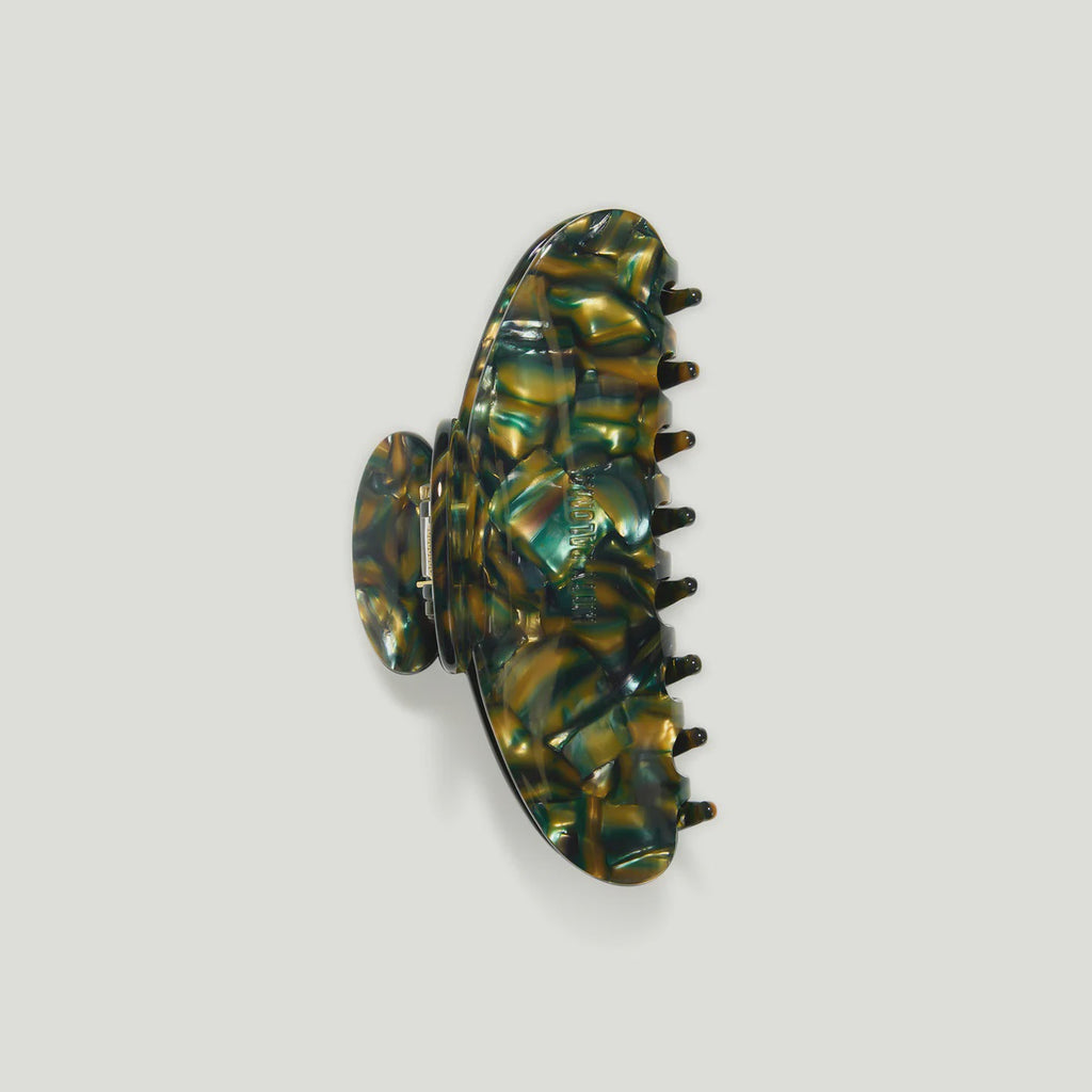Grande Claw Clip Green Tortoiseshell