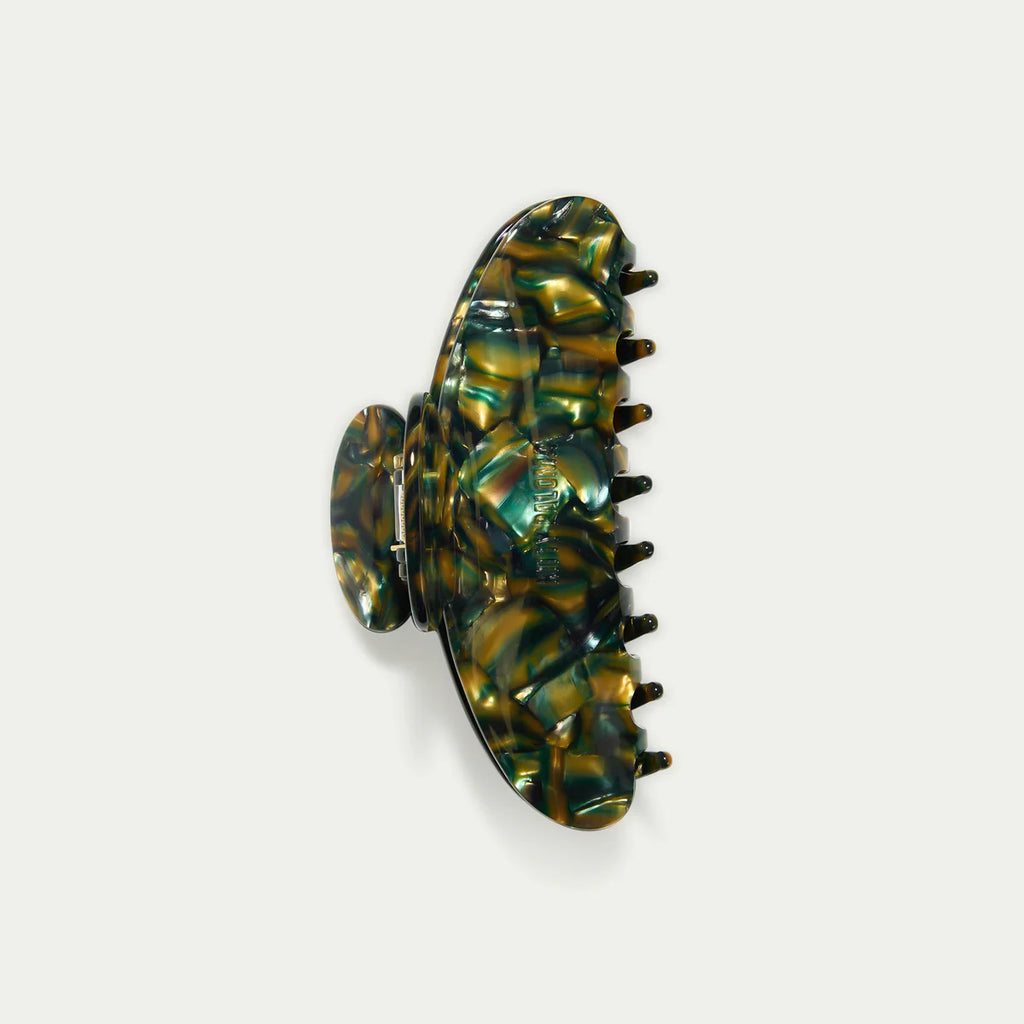 Grande Claw Clip Green Tortoiseshell