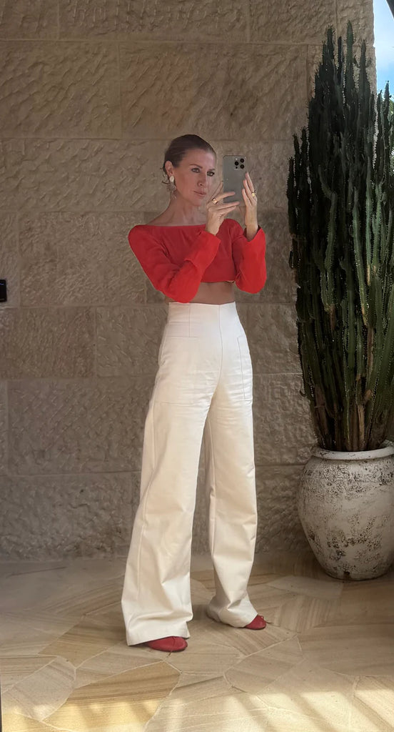 Rossini Pant Creme Fraiche