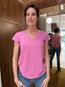 Velvet Original Jillian Tee Pink
