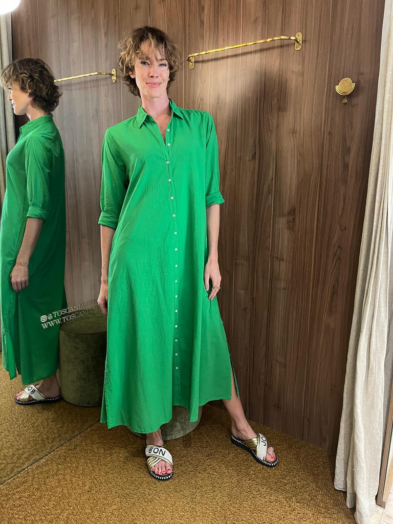 Boden Dress Green Leaf