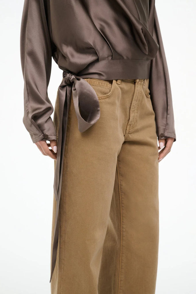 Phoebe Silk Top Truffle