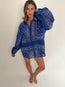 Bandana Shirt Royal Blue