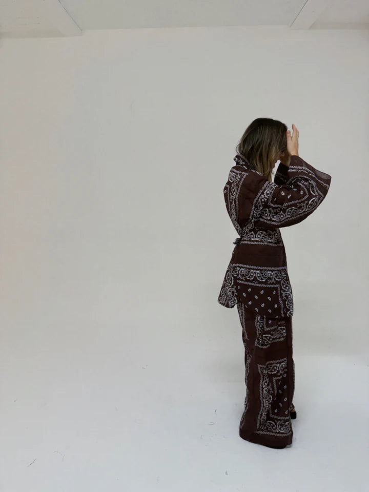 Bandana Wide Pant Black