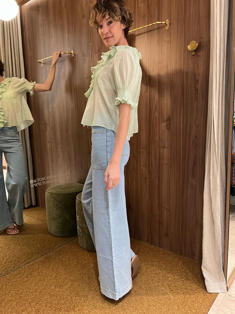 Henri Top Seafoam