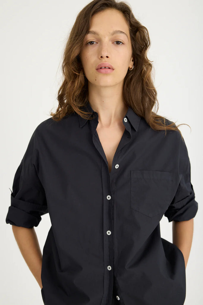 Chiara Poplin Shirt Black