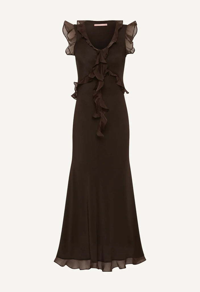 Weak in the Knees Dress Black Coffee
