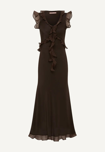 Weak in the Knees Dress Black Coffee