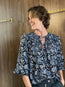 Florelle Long Sleeve Cotton Blouse Zinnia