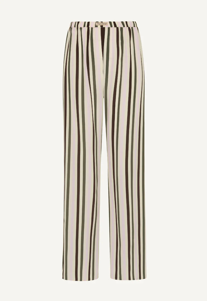 Aftersun Pant Olive and Petal Stripe