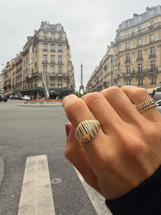 The Gatsby Ring 10K Solid Yellow Gold size 3.5