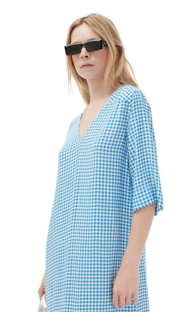 Printed Crepe Midi Dress