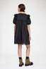 Mini Dress Black Linen