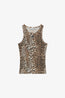 Leopard Rib Tank Top