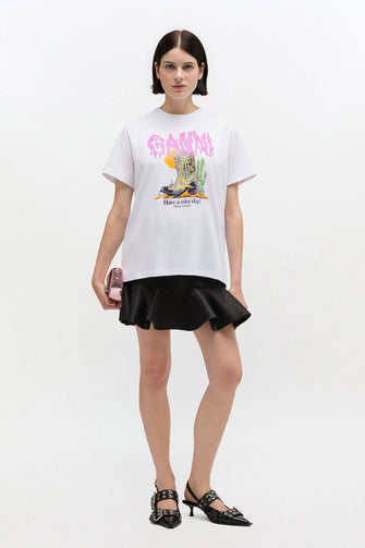 Cotton Jersey Boots T-Shirt