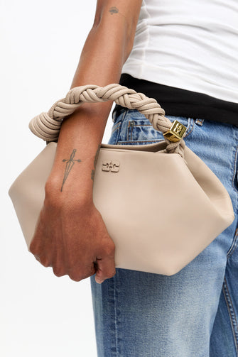 Ganni Bou Bag Small Light Grey