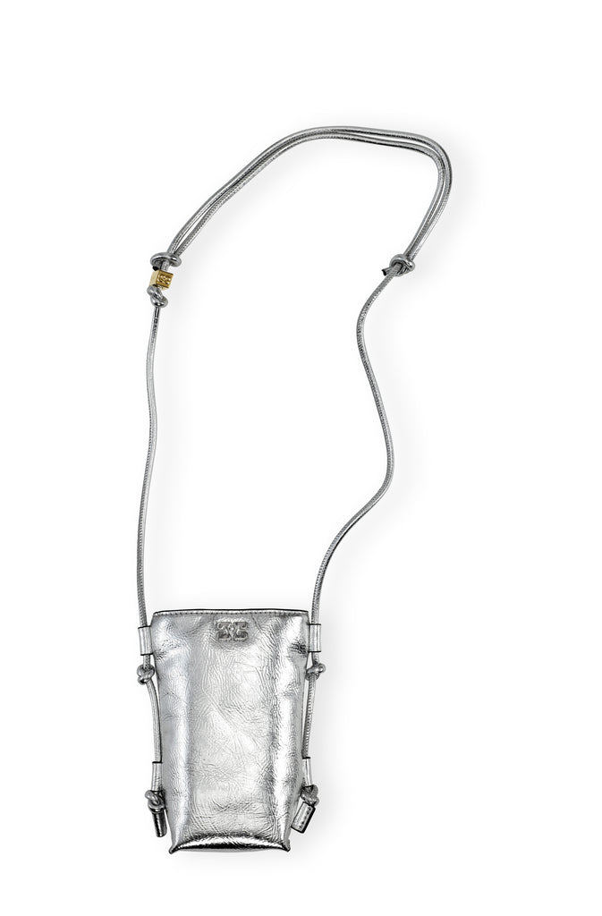 Ganni Bou Bag Crossbody Metallic