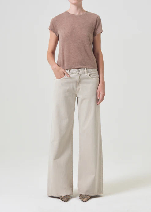 Adine Shrunken Tee Chai Heather