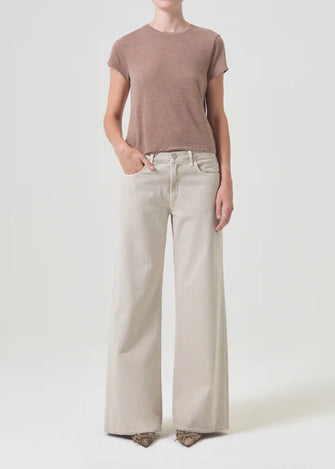 Adine Shrunken Tee Chai Heather