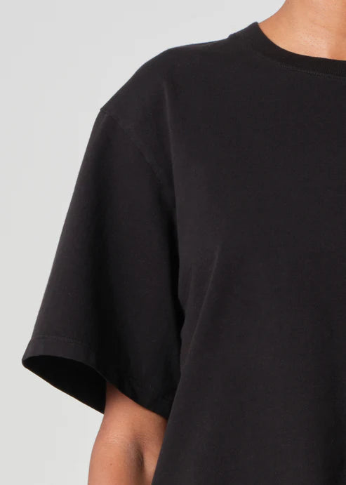 Sulma Drop Shoulder Tee Black