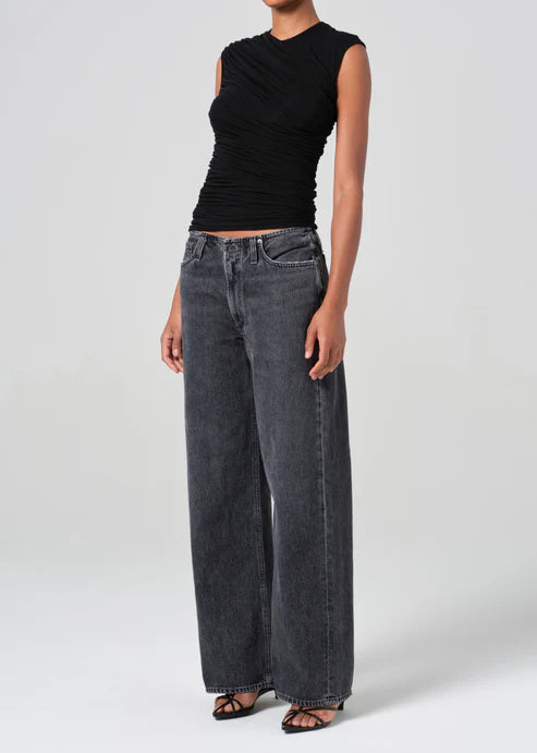 Ester Twist Tank Black