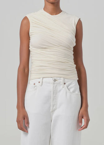 Ester Twist Tank Oat