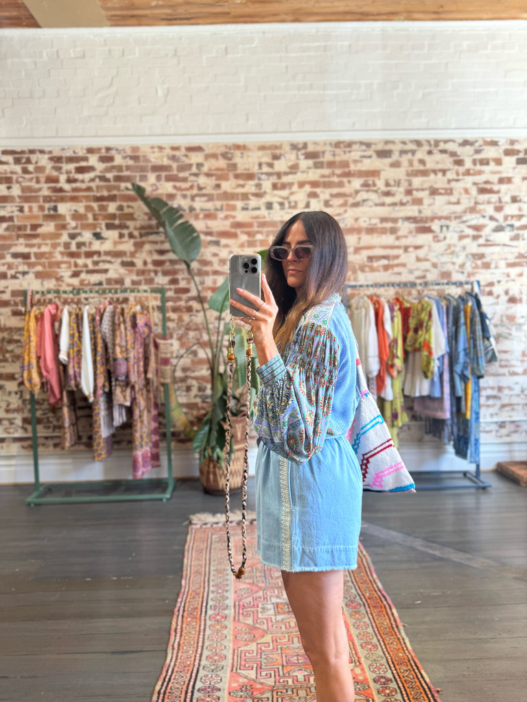 Onda Silk Smock Shirt