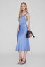 Bar Silk Skirt Storm Blue