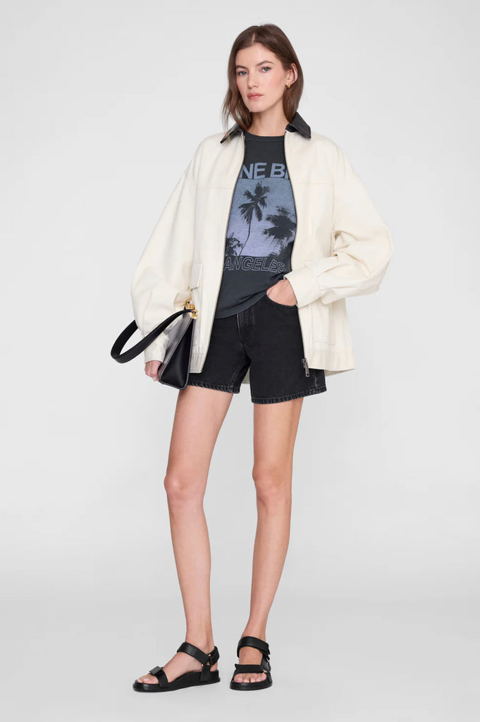 Cade Tee Palm Washed Black