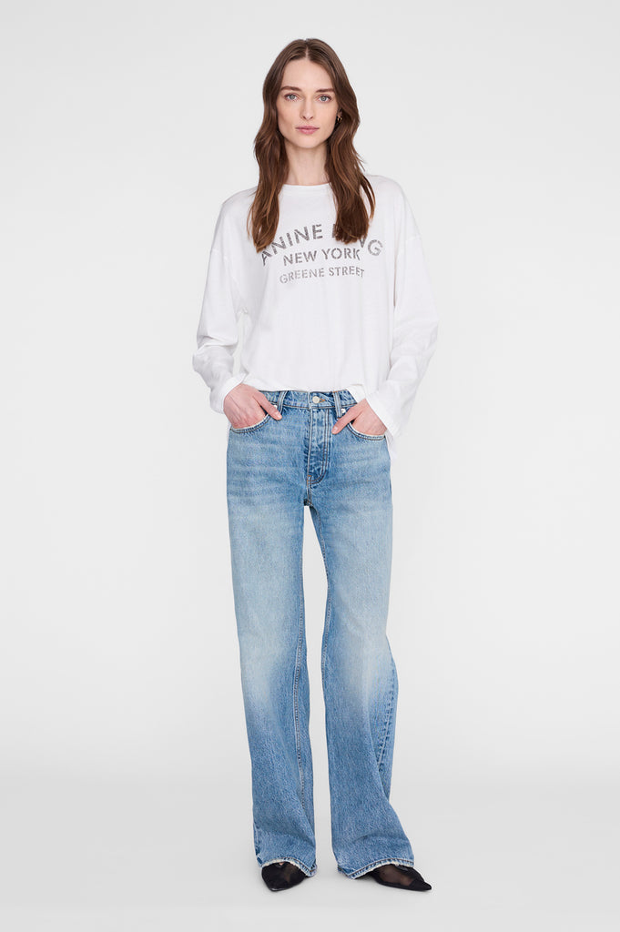 Ivan Long Sleeve New York Stencil Tee