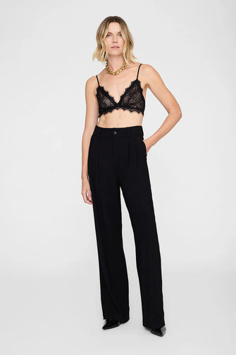 Lace Bra with Trim Black