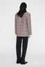Quinn Blazer Beige Navy Checks