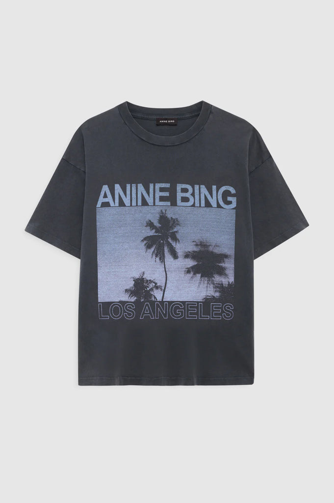 Cade Tee Palm Washed Black
