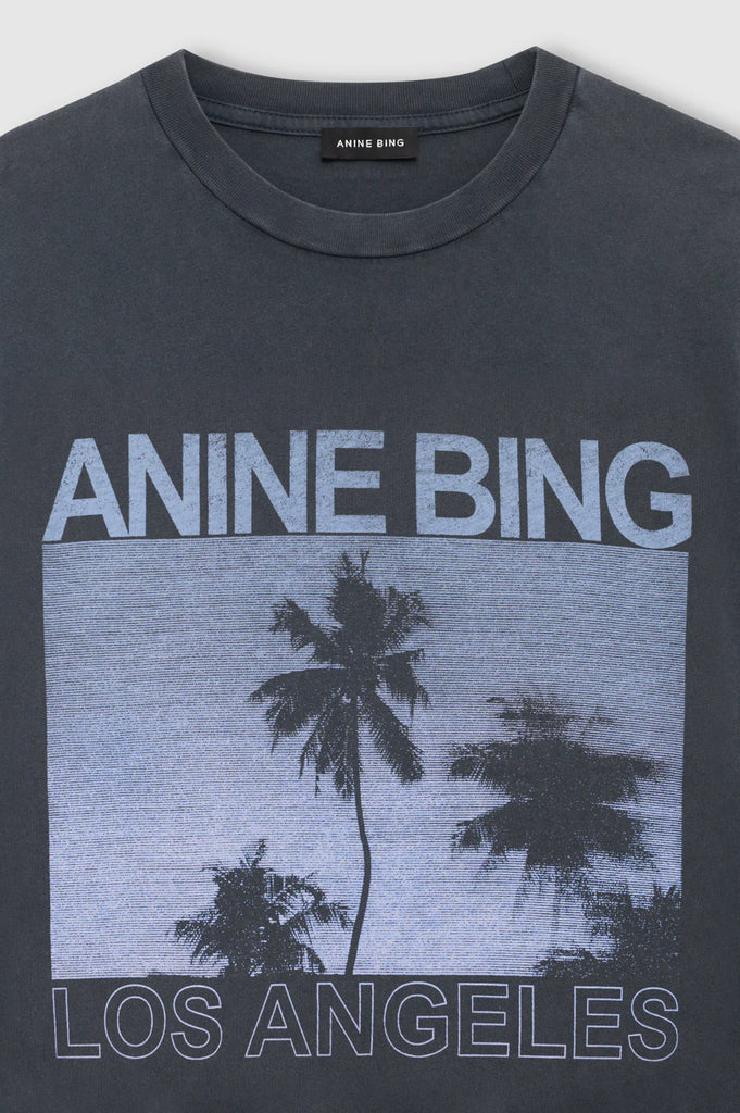Cade Tee Palm Washed Black