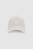 Jeremy Baseball Cap Washed White Leopard