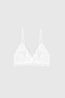 Lace Bra with Trim Ivory