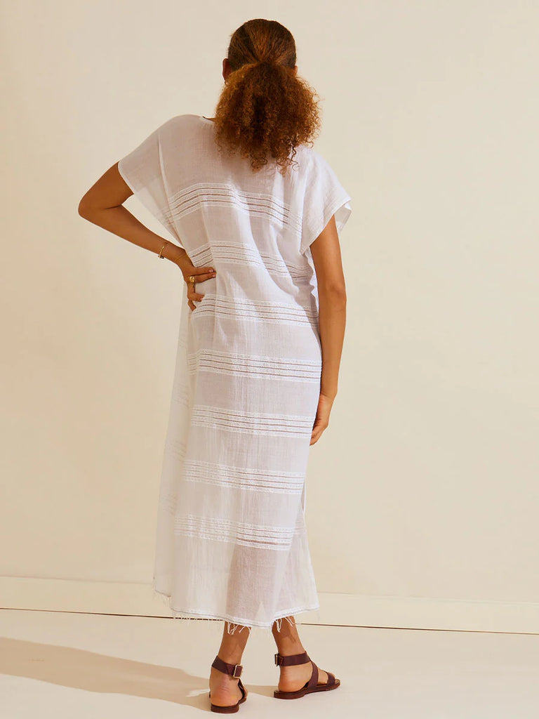 Abira Classic Caftan White