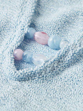 Adriana Beaded Swim Metallic Ice Blue