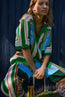 Ripple Effect Fringed Oversized Shirt