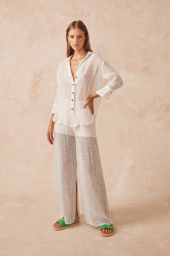 Arch Shirt Rete Panna